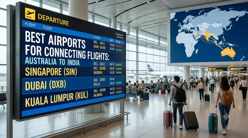 Best Airports for Connecting Flights from Australia to India